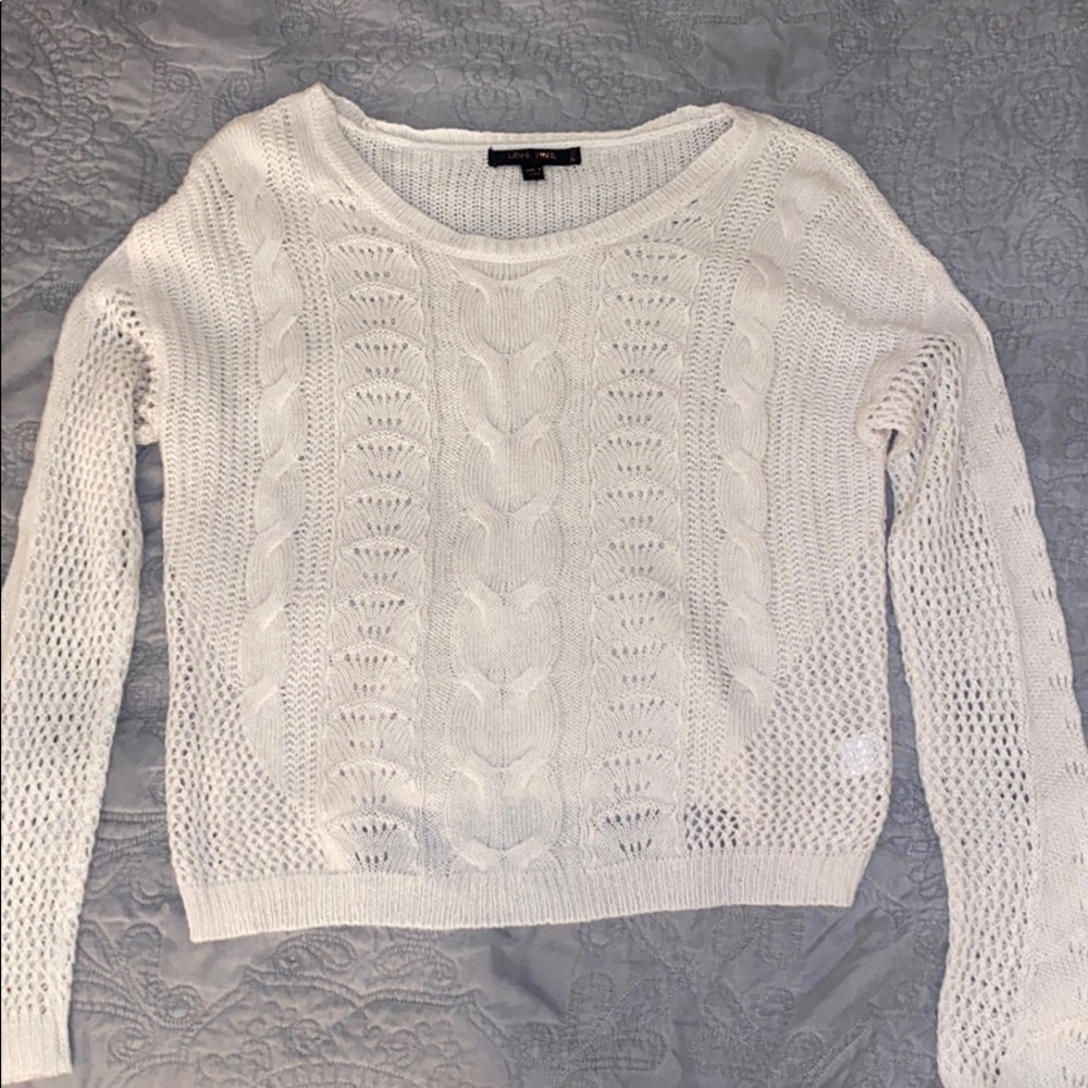 White Knitted Sweater